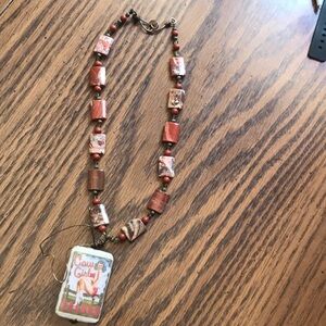 Used Cowgirl Rodeo Handmade Necklace
